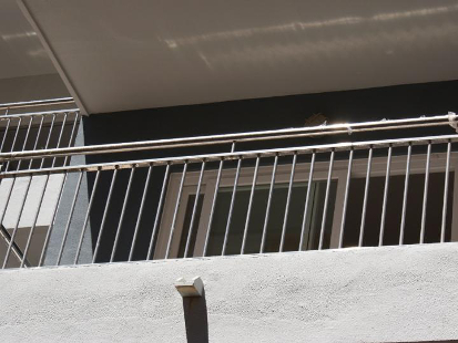 Muestra de balcón de barrote vertical - Modelo Torrevieja